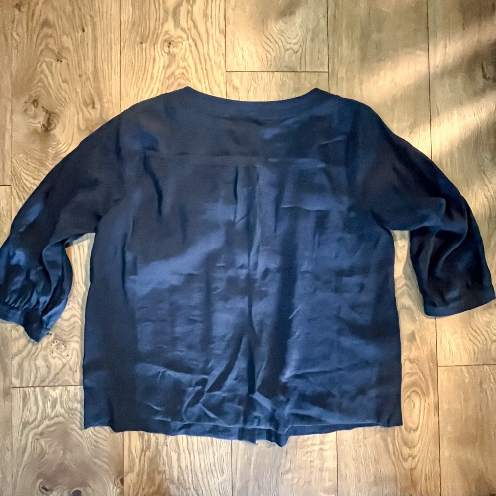 J. Jill Midnight Blue Button-Up Top - Picture 2 of 8